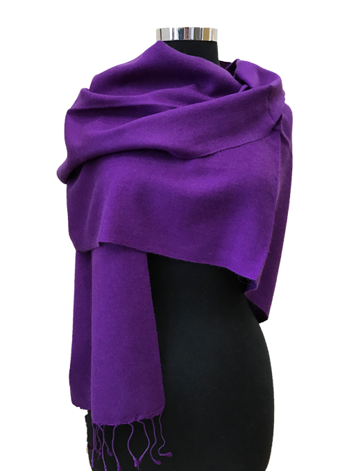 purple cashmere wrap