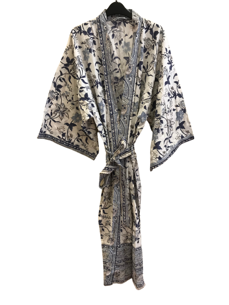 Kimono Cotton Block Print 11 - Eastern Silk