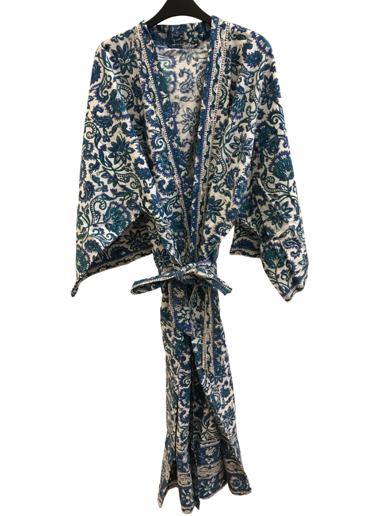 Kimono Cotton Block Print 10 - Eastern Silk