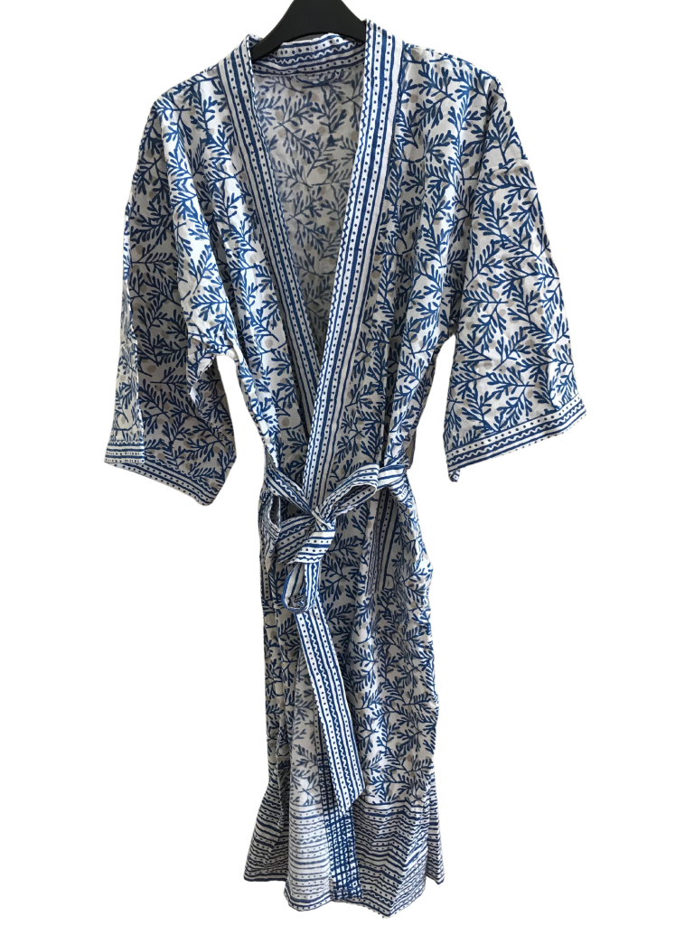 Kimono Cotton Block Print 05 - Eastern Silk