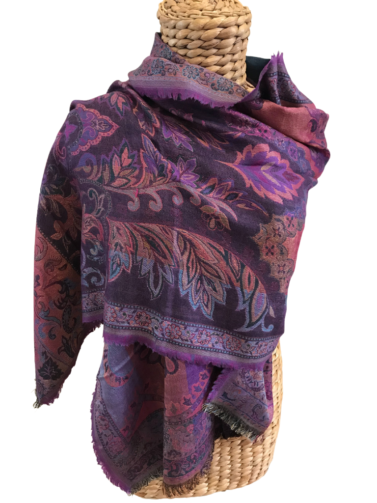 Wool Cotton Wrap 05 - Eastern Silk