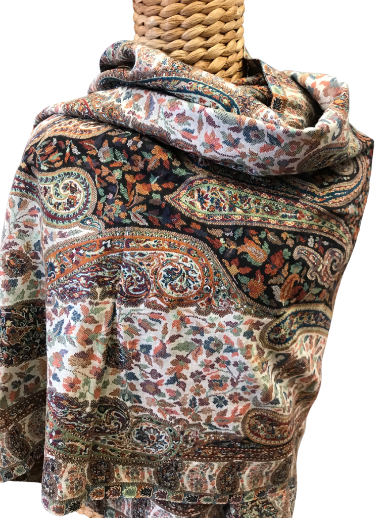 Wool Kani Wrap 10 - Eastern Silk