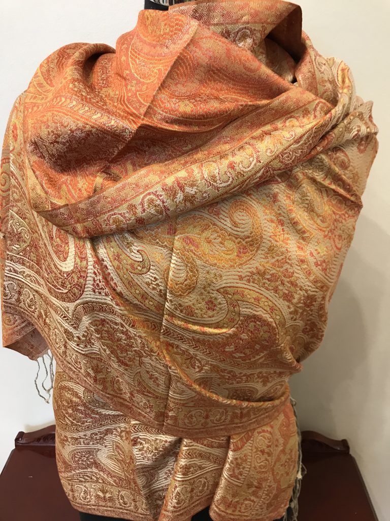 Silk Jamawar wrap 10 Eastern Silk